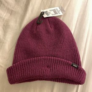 NEW Vans Beanie Hat Purple Plum